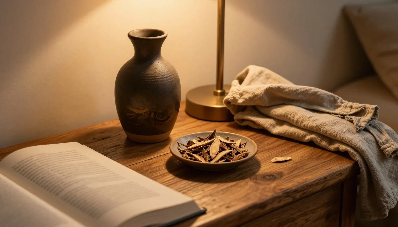 Bureau d'étude avec lampe de lecture et feuille perforée